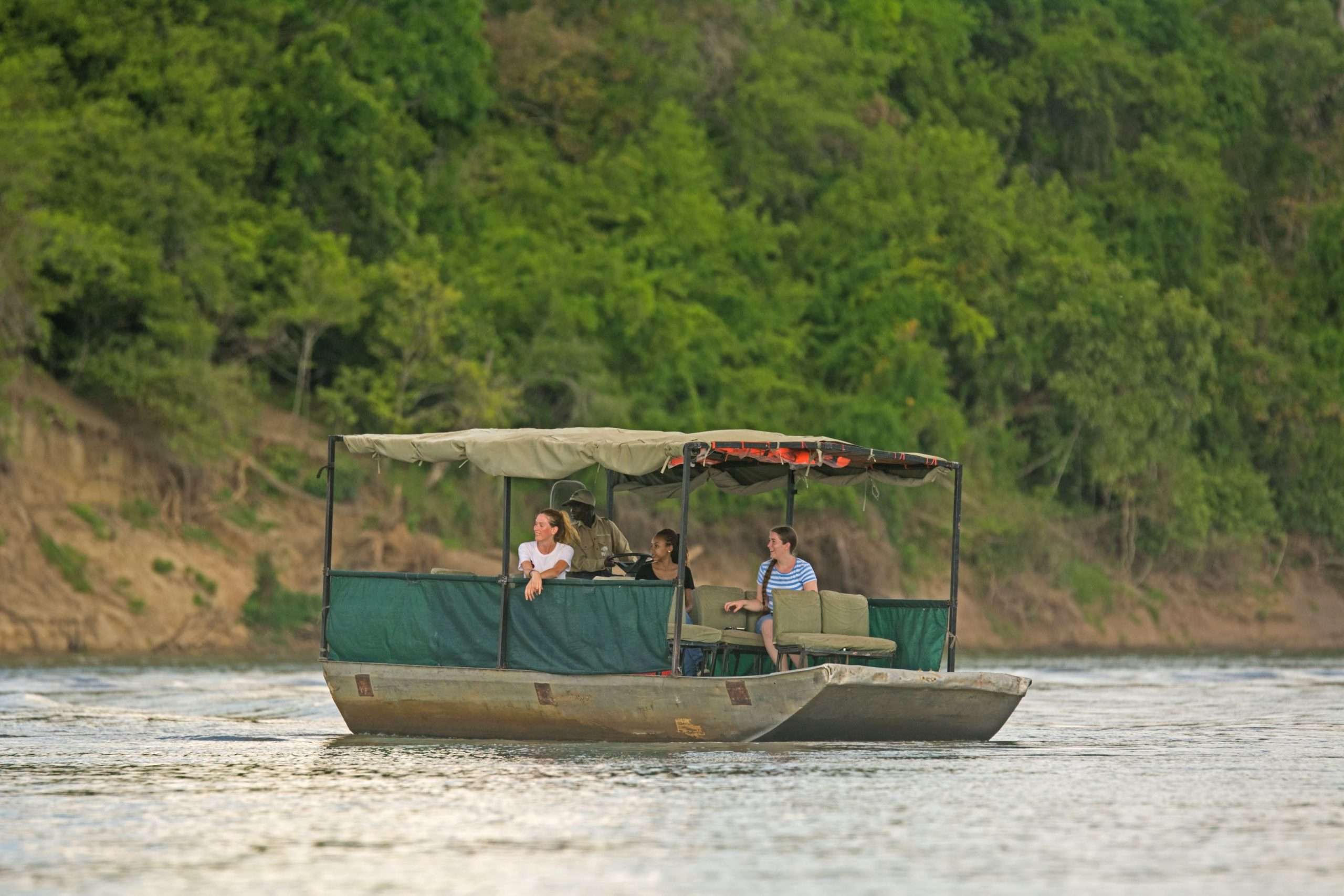 Boat safari in Nyerere National Park